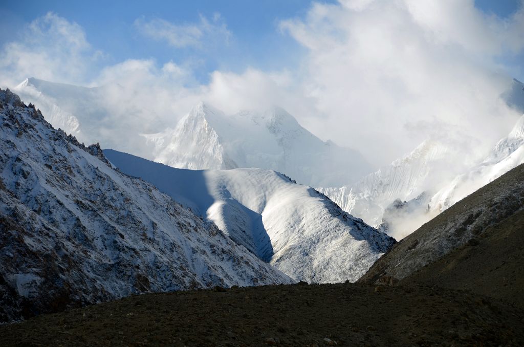 07 Skyang Kangri And Other Mountains To the South From The Top Of The Ridge 4200m Above Base Camp On the Trek To K2 Intermediate Base Camp